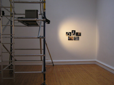 Fiona Larkin:  Proving the existence of black holes in everyday life , 2006, installation shot, Old Museum Arts Centre, Belfast; courtesy the artist